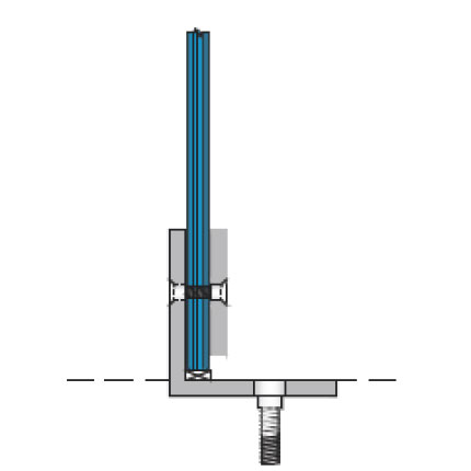 Glazed Partition Sill Base Angle